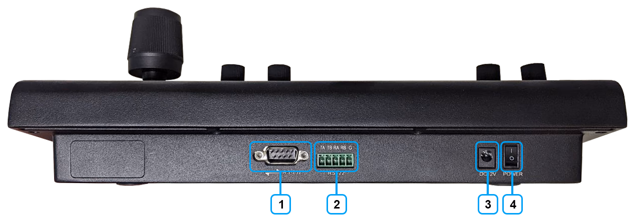 image of the HC JOY G4 rear board connections
