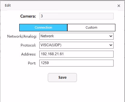 Screenshot of the modify window. This is a pop-up window that appears after clicking the modify button. The mouse is hovering over the connection button.