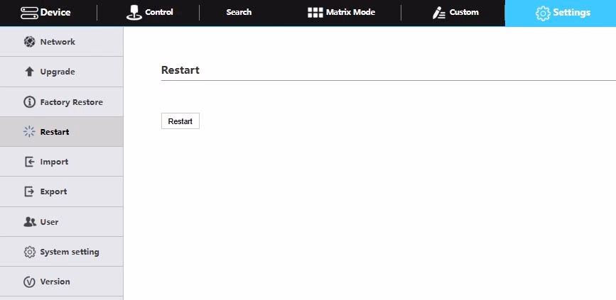 Image of the restart button