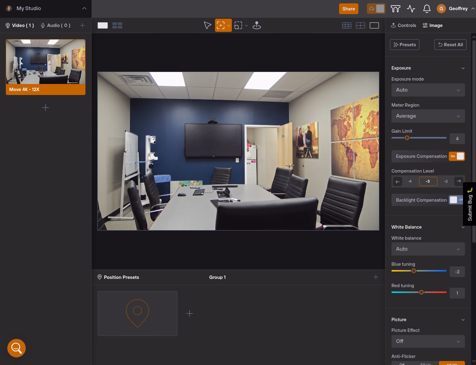 Hive Studio User Dashboard