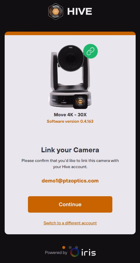 Image of Hive Studio confirmation prompt