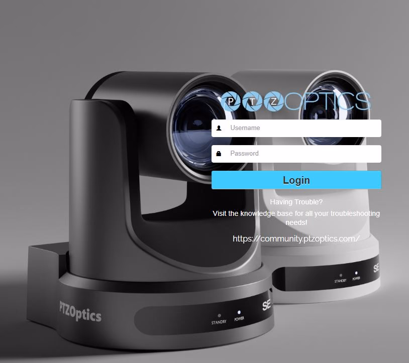 Image of Gen 3 login screen