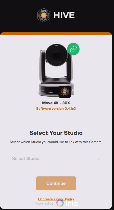 Image of Hive Studio select studio prompt