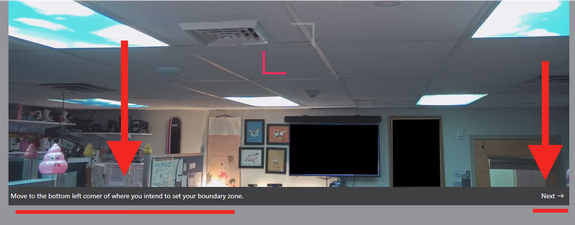 Upper-right bracket icon and Next button shown during the P/T Limit Wizard
